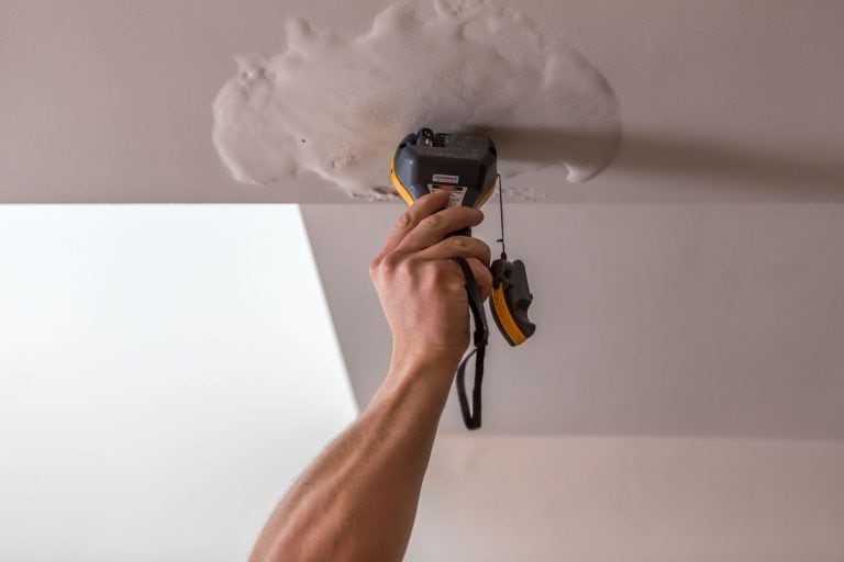 Moisture readings to investigate a plumbing leak
