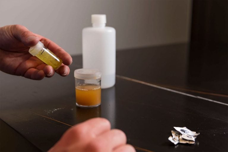 Leak detection salts analysis