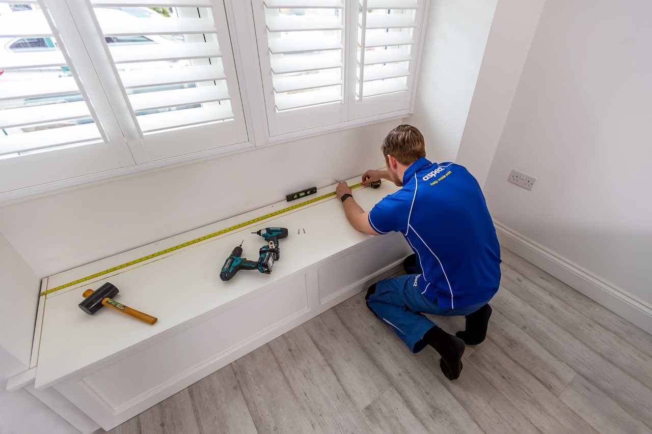 Aspect carpenters; bay window bench fitting