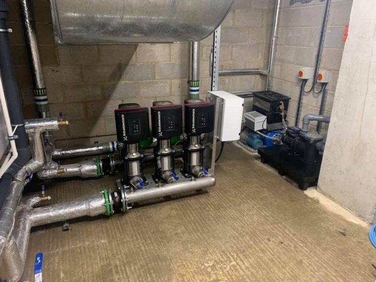 Commercial booster set installed at flats in London