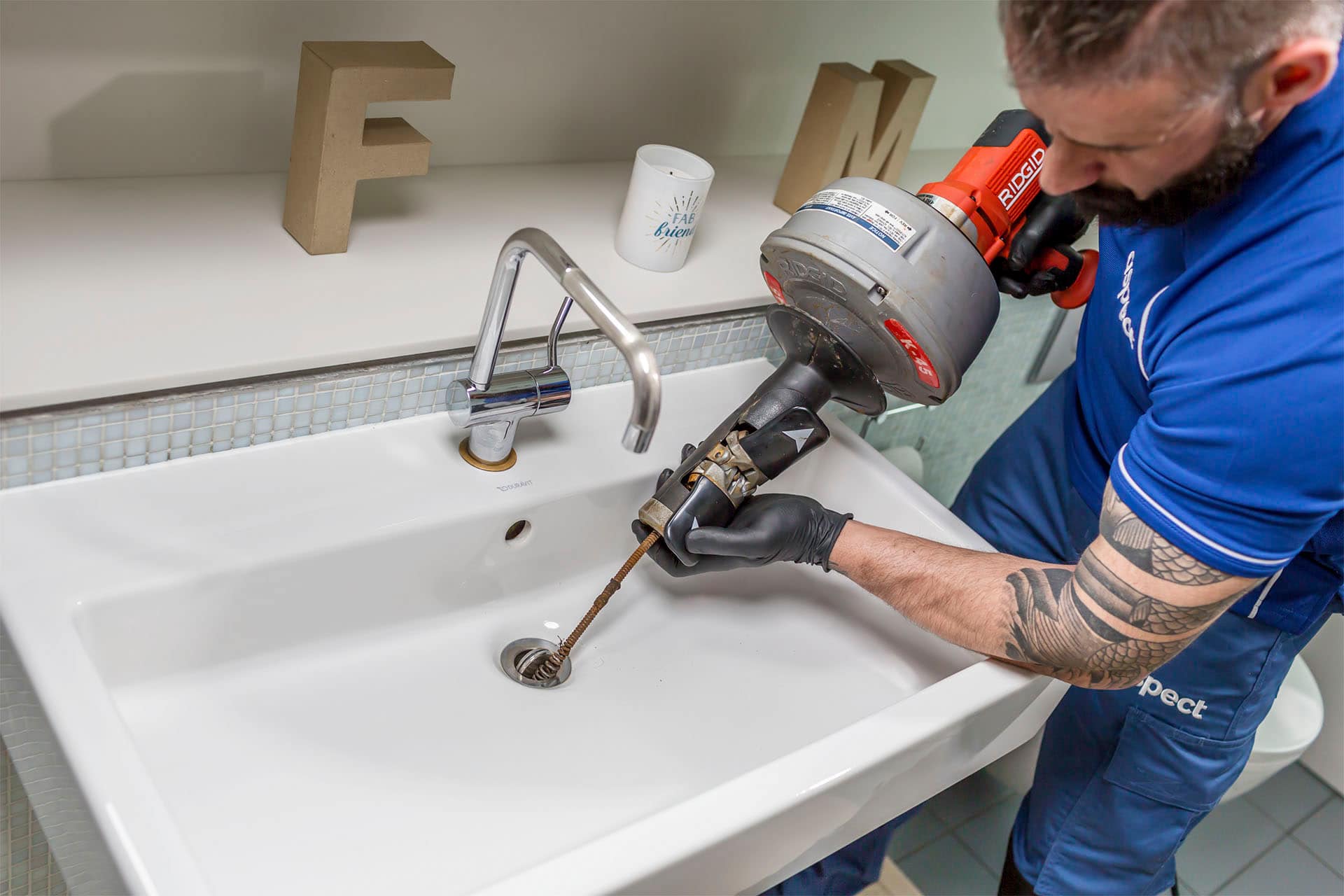 blocked bathroom sink fix