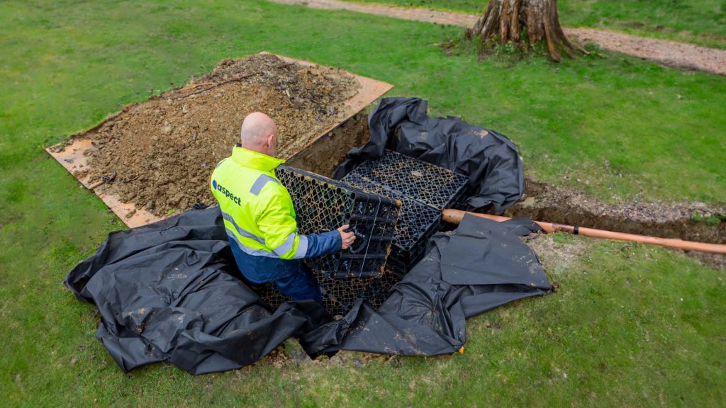 garden drainage system